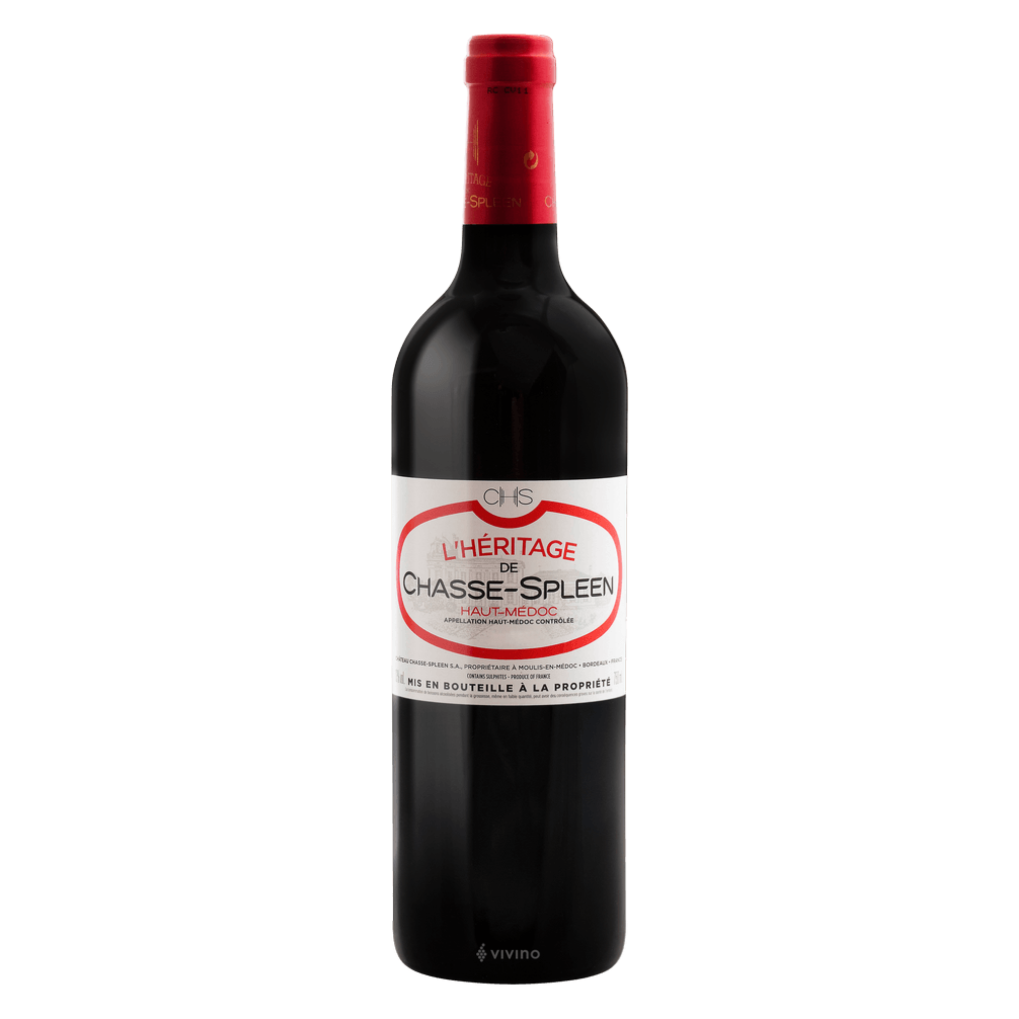 75cl AOC Haut Medoc Chasse Spleen 2021- Rouge